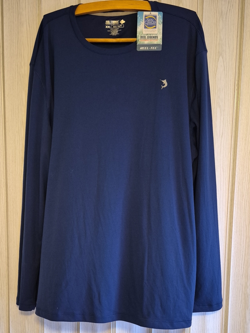 Reel Legends Men's Long-Sleeve Performance Shirt - Deep Navy